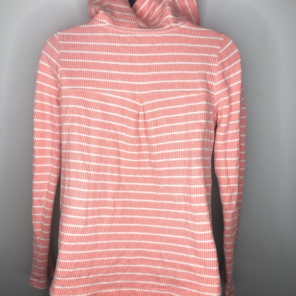 Tommy Hilfiger striped cowl neck orange sweater - Picture 4 of 4
